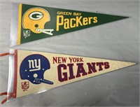 Football Packers & Giants Pennants