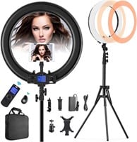 19 Ring Light with Remote  iPad Holder  55W