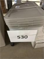 Set of 5 6 qt storage boxes