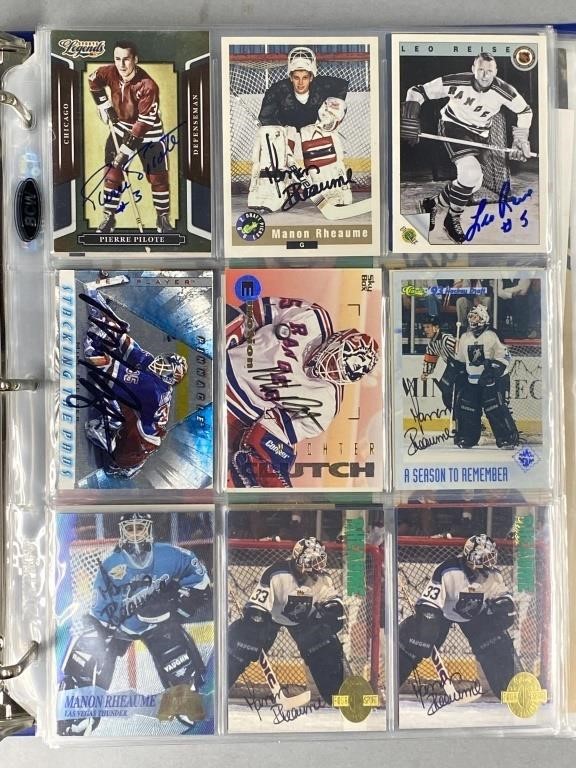 Signed Hockey Cards Lot Collection Non HOF