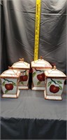 Set Of 4 Casa Vero Canisterssee Pictures For
