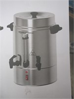 Aluminum Coffee Urn with 2 Spouts - 60 Cups
