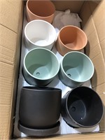 Assortment of Ceramic Flower Pots