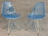 Modus Furniture pair Harper Chairs in blue