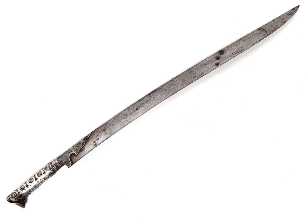 Fine Nielloed Yatagan Sword