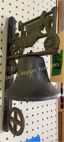 John Deere  Tractor Bell. Cast Iron Wall Mount