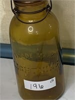 Amber Glass Jar