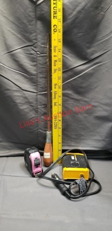 Rural King File, Pink Measuring Tape & 120 W