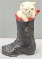 Cat In Boot Cast Iron Doorstop