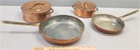Copper Kitchen Cookware Lot Collection