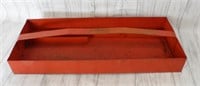 Red Metal Tool Caddy/Tray 19"x 71/2" - Some Rust