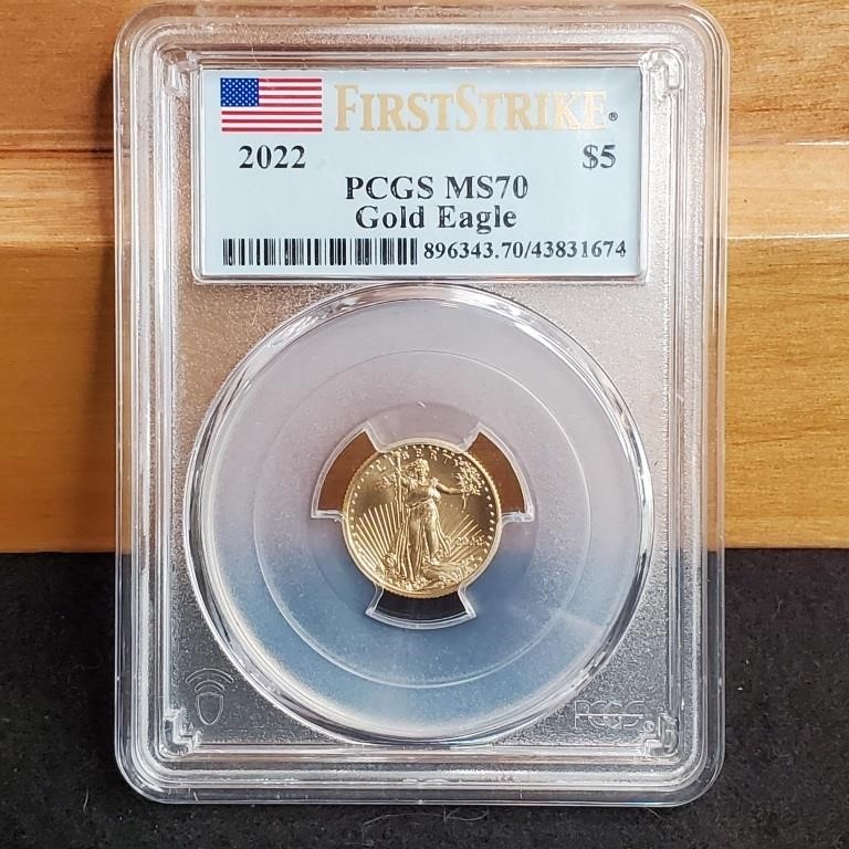 2022 PCGS MS70 5 Dollar Gold Eagle