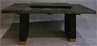 Modus Furn Kentfield Black Drift Oak dining table