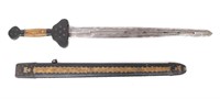 Chinese Sword  w/ Inset Rollers