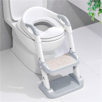 Meulife Potty Training Toilet Seat with Step Stool