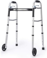 Zler Narrow Folding Walker for Seniors with Trigge