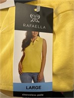 Rafaella sleeveless polo L