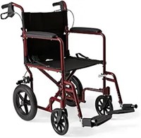 Medline Lightweight Foldable Transport Wheelchair