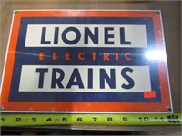 METAL LIONEL TRAINS SIGN