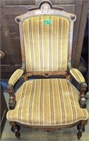 43" Victorian Upholstered Armchair
