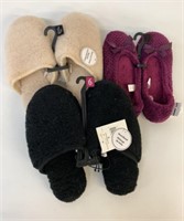 3 New Pairs Womens Size 6 Slippers