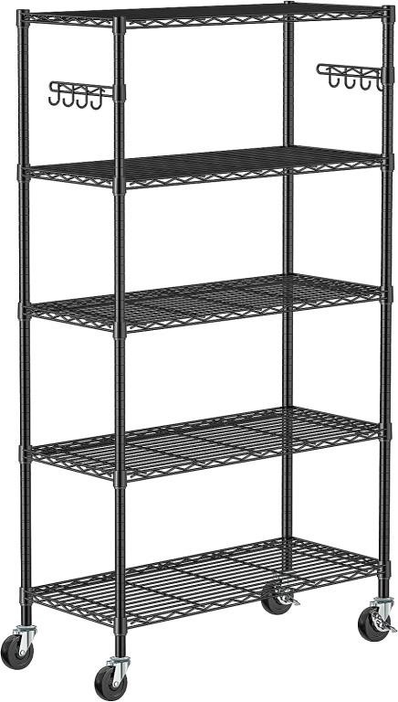 5 Tier Storage Shelves With Wheels