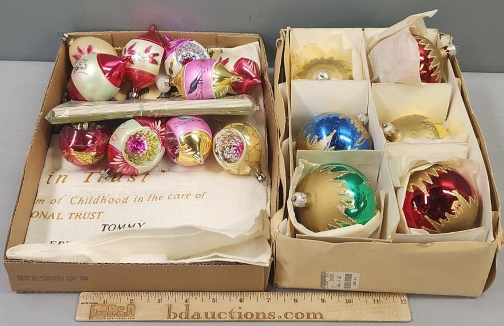 Vintage Christmas Ornaments Lot Collection