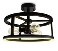 3-Light Color Selectable CCT Semi-Flush Mount