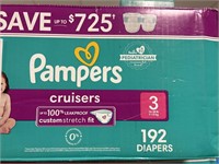 Pampers 192 diapers size 3