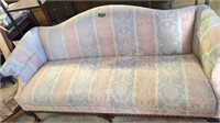 Upholstered Camelback Sofa 73" Wide