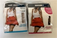 2 New Ladies Secret Slip Shorts Size 1x/2x