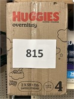 Huggies 116 diapers size 4