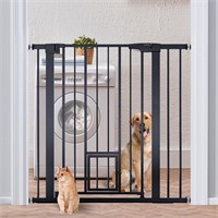 Mumeasy 36 High Extra Tall Baby Gate with Cat Door