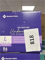 MM womens underwear L 84 ct