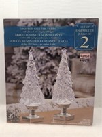 $50 Lighted Glitter trees tested
