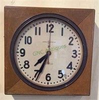 Vintage G E  electric wall clock in