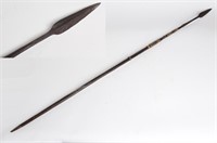 Long Wood Spear w/ Decorated Handle
