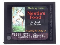 Advert. Glass Lantern Slide Nestle's Food, Wiles