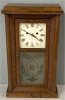 Antique Cranes Year Clock Co Shelf Clock