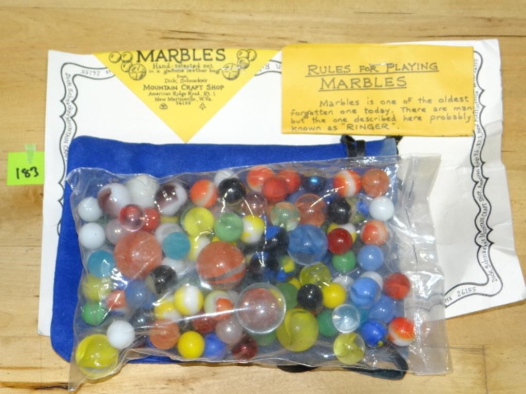 Pack of Various Marbles
