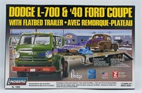 1:25 Lindberg Dodge L-700 & ‘40 Ford Coupe with