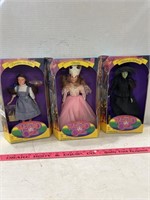(3) 1994 Sky Kids The Wizard of Oz Dolls