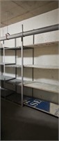 Four sections of garage shelving you remove