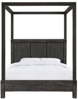 Meadow Solid Wood King Canopy Bed in Graphite