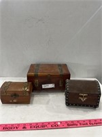 Small Wooden Chests with Latches & more