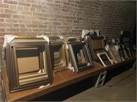Lots of various size picture frames