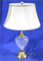 Robert Abbey brass & glass lamp 26" Tall