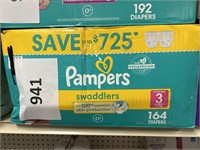 Pampers 164 diapers size 3
