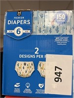 MM 150 diapers size 6