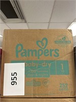 Pampers 252 diapers size 1